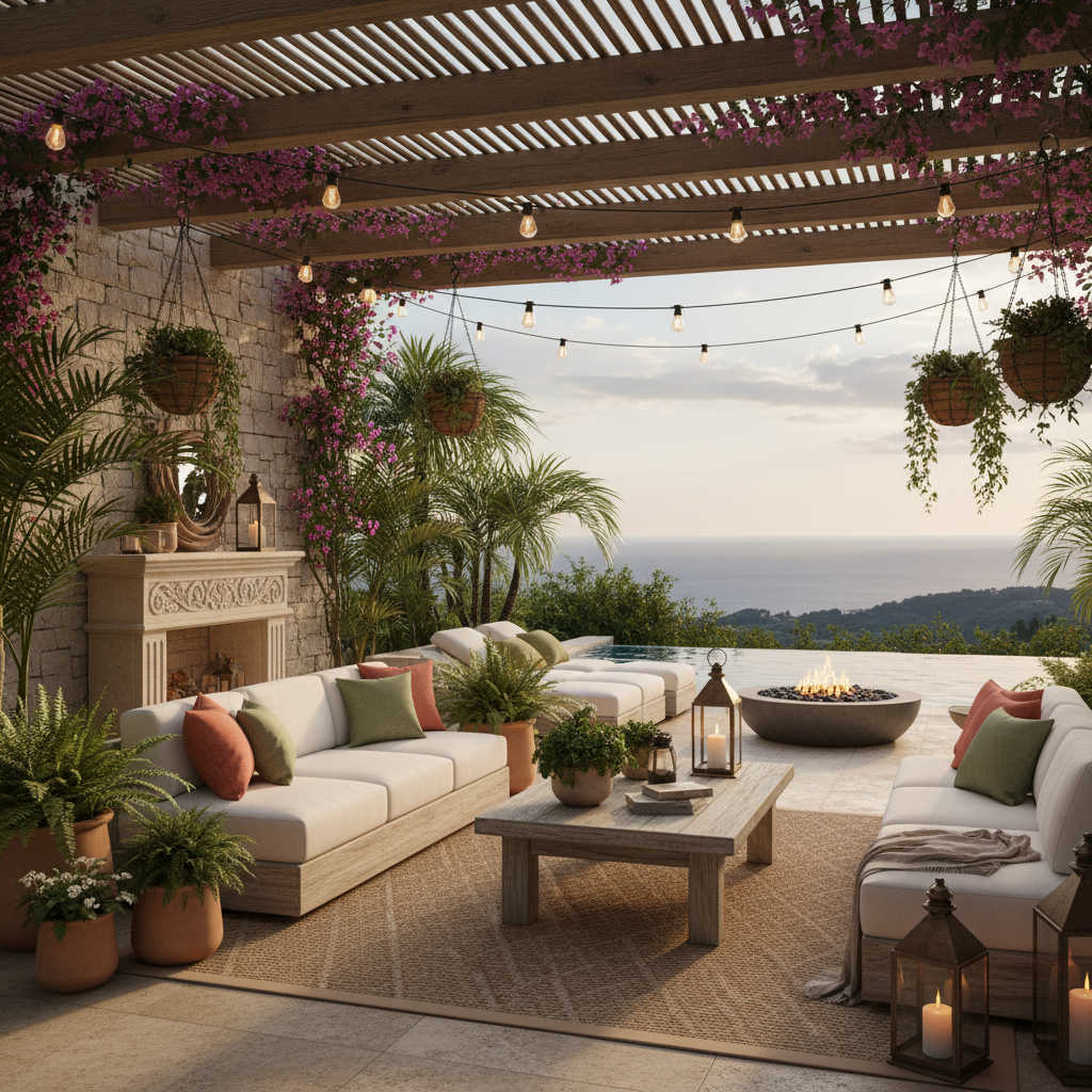 Yazlık evin dış mekan tasarımı